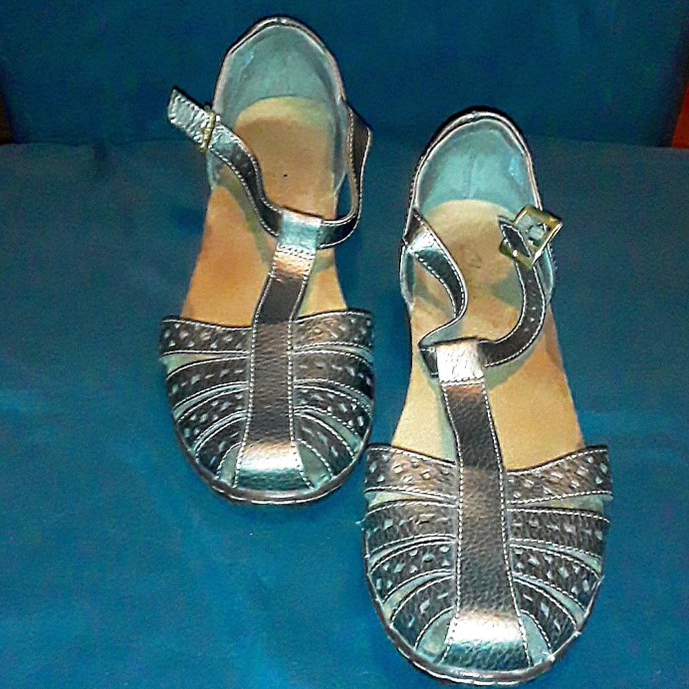 Golden Clark's Sandals